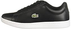 Lacoste Women's Hydez Sneaker, Black/Gold, 7