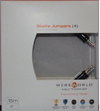 WIREWORLD Gold Eclipse 7 Audio Interconnect 6" Biwire Jumpers