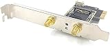 Bumdenuu M.2 NGFF to PCIe WiFi Bluetooth Adapter Desktop PC AX200 9260AC view 4