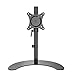 Gibbon Mounts Single Monitor Desk Mount, Free-Standing 75x75 or 100x100 VESA Mount Riser with Steel Base, Tilt, Swivel, Rotation, Height Adjustable,Full Motion