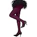 HDE Womens Solid Gradient Color Stockings Opaque Microfiber Footed Tights,XS-M,Maroon