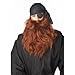 California Costumes Pirate Beard and Moustache (Red)-