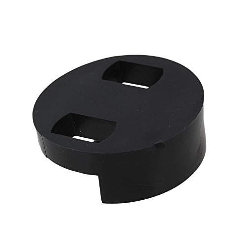 lovermusic Bass Rubber Mute, Round with Double Holes Black