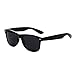 Shiratori Classic 80's Vintage Style Design Polarized Sunglasses (black, Grey)