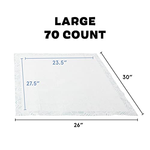 Barkbox Odorless Puppy Pads 70 Count Quick Dry, Ultra Absorbent Dog