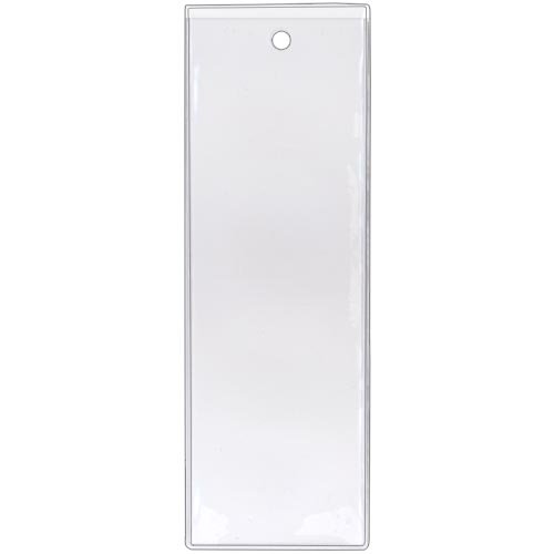 StoreSMART Plastic Bookmark Covers/Holders with Tassle Hole Clear