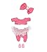Distroller Neonate Nerlie Girl Clothing Pink Tutu Sweater with Bow & Shoes - Mexico KSI-Merito Exclusive
