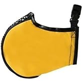 Soft Dog Muzzles Mesh Breathing Panel Safe Secure Restricts Unwanted Behavior (XLarge - Yellow)