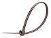 Secure 8 Inch Brown 50 lb Standard Nylon Cable Tie - 100 Pack