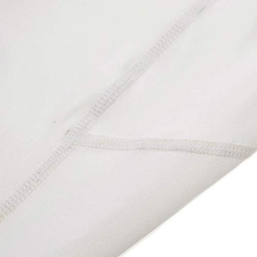 Allywit-Mens Compression Shirts Long-Sleeve Workout Undershirts for Running, Cycling, Yoga, Fitness White - Thumbnail 4