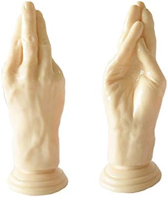 MVNTOO Top Grade New 21.5cm/ 8.46 inchs Arm Fisting Hand Shape anale But-t Plu-g Big Fist to-ys for Women GAI,Black,Light Flesh