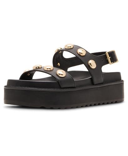 Steve Madden Women's Bia, Black Leather, 8 at Amazon