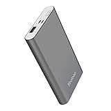Yoobao Portable Charger Power Bank Apple & Micro Input 8000mAh Slim Powerbank External Cellphone Battery Backup Pack Compatible iPhone X 8 7 6 Plus Android Smartphone Samsung Galaxy etc- Gray