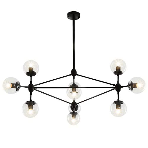 Luupyia 10 Light Sputnik Chandelier Mid Century Industrial Light, Magic