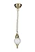 １:12 Scale Dollhouse LED Pendant Lamp, Battery Operated, Metal Base and Chain