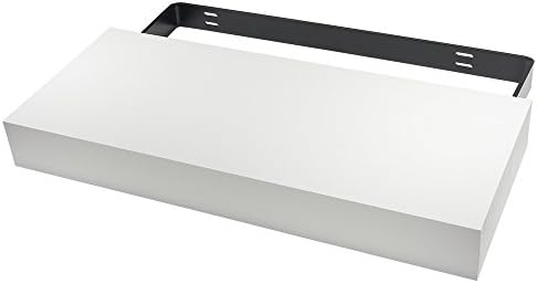 Designer Floating Shelf - Federal Brace - Proudly Made in America (White, 24x10x3)