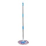 Cleaning Supplies, Puyujin Spin Mop Pole Handle Replacement for Floor Mop 360 No Foot Pedal Version (Blue)