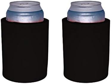 plain black koozies