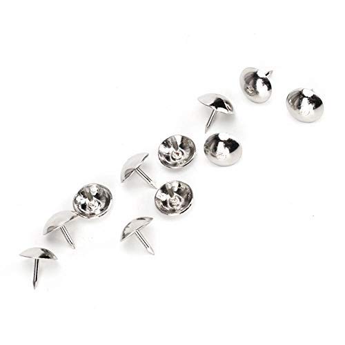 Upholstery Nail, 300Pcs Silver Finish Upholstery Nails Retro Iron Silver White Jewelry Gift Case Box Furniture Decorative Studs 9MM