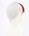 Topcosplay Anime Cosplay Wig Grey and Red Short Halloween Costume Wigs