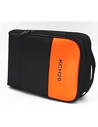 testhelper kch20 Soft Carrying Case para usar en Handheld multímetro, indicador de fase, termómetro, calibrador, medidor de abrazaderas, tamaño grande, Red, proceso Meter, Combo Kit