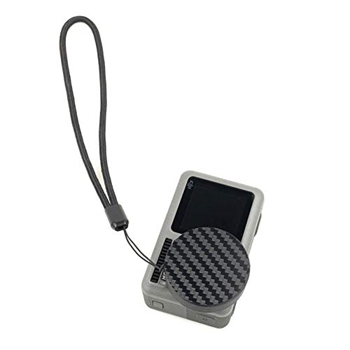 QKOO Lens Cap for DJI Osmo Action Camera - 3D Printed Lens Protector Cover with Lanyard Protective Scratch Proof Camera Accessories