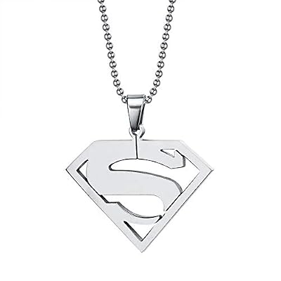 Buy Rockyu Superman Necklace for Men 