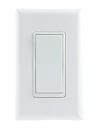 Interruptor GE para onda GE Z, controles de luz inteligentes inalámbricos GE Zigbee Bluetooth, sin interruptor independiente, incluye color blanco y almendra claro, 12723