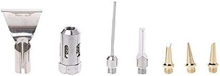 Monland 7Pcs Butane Gas Soldering Iron Solder Tip for Mt-100/Ht-1937/Ht-1934 Butane Gas Soldering Iron Kit Welding Set Torch Pen Tools for Soldering Solder