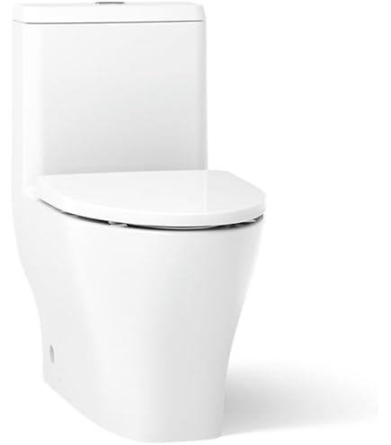 KOHLER 22378-0 Brazn One-Piece Compact Elongated Toilet with