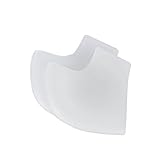 Eyourlife Silicone Gel Heel Soft Socks Dry Hard Cracked Skin Moisturising Protector Insoles Foot Feet Care Unisex 1 Pair (White)