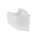 Eyourlife Silicone Gel Heel Soft Socks Dry Hard Cracked Skin Moisturising Protector Insoles Foot Feet Care Unisex 1 Pair (White)