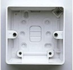 MK K2031WHI Logic Plus White Moulded 1 Gang Surface Mounting Box 40mm