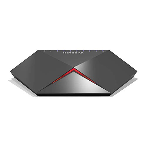 NETGEAR Nighthawk S8000 8-Port Gigabit Smart Managed Plus Gaming Switch (GS808E) - with 2 x 10G/Multi-gig Ports