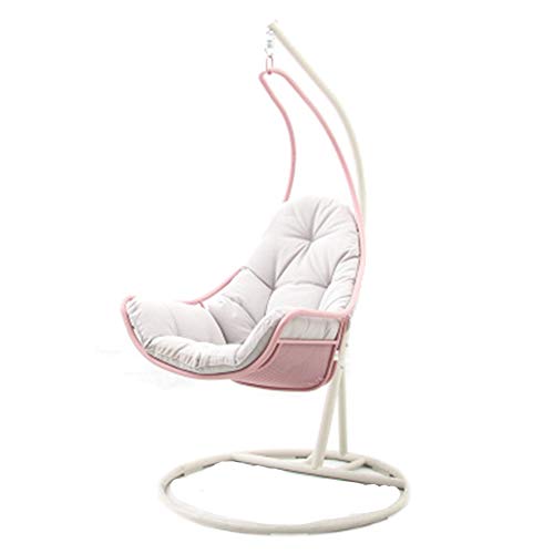 WRJ Polyrattan Hängesessel, Mit Gestell Hängestuhl Für Garten Lounge Anthrazit Hängesessel Hängekorb Hängeschaukel… – Bild 8