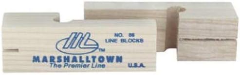 MARSHALLTOWN The Premier Line 86 3-3/4-Inch Wood Line Blocks (Pair) - Pack of 3