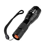 Beike 2 Pack 1000 lumens Tactical Flashlights, Super Bright Handheld Outdoor CREE LED Torch Flashlight with Adjustable Focus 5 Light Modes for Camping Hiking Emergency(AAA Batteries Included)