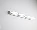 mirrea 24in Modern LED Vanity Light in 4 Lights Stainless Steel and Acrylic 21w Cold White 5000K