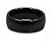 MJ Metals Jewelry Beautiful Black Ceramic 8mm Wedding Band Classic High Polished Ring Size 7