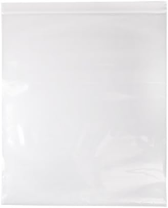 Owlpack Ziplock Clear Plastic Poly Product, Storage, Reclosable Bag 2 Mil (13 x 15 Inches, Pack of 100)