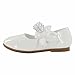 Cixi Maxu E-Commerce.Co.Ltd Little Girl Ballet Mary Jane Shoe,White,Little Kid,11M