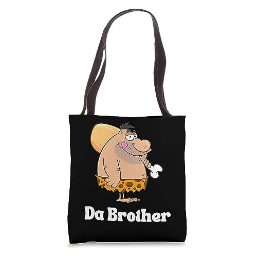 Funny Stone Age Ancient Caveman Birthday Party Brother Gift Tote Bag