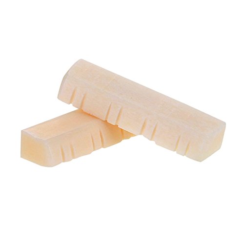 image for Dilwe 3Pcs Mandolin Bone Nut, Durable String Nut for 8 String Mandolin