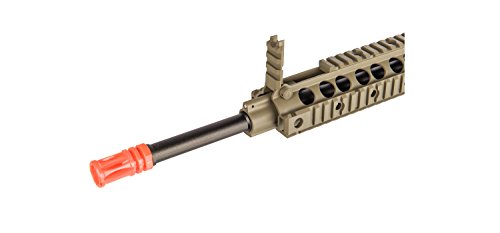 UKARMS Lancer Tactical AEG SR-16 Electric Airsoft Gun w/Battery Charger w/Molded Grip (Tan)
