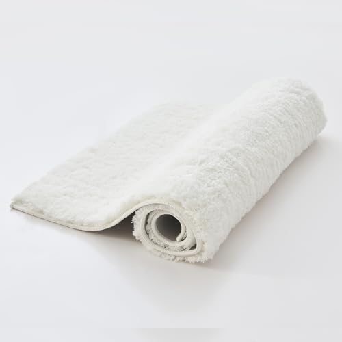 CozeCube 36"x24" White Non Slip Microfiber Bathroom