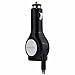 Tangle-free Lighting Retractable Cable Vehicle USB Car Charger for Apple iPhone 6 Plus iPhone 5 5c 5s iPad Air 2 iPod Touch 5 (Black)