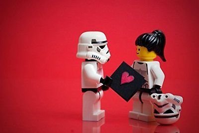 Click Here to See More Images SDore Lego Star Wars Love Card Edible 1/2 Half Sheet Image Frosting Cake Topper Birthday Party