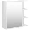 vidaXL-Armario-Espejo-de-Bano-Inodoro-Aseo-Muebles-Mobiliario-Almacenamiento-Estante-Decoracion-Adorno-Aglomerado-Blanco