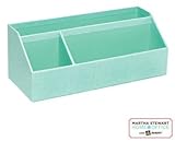 Martha Stewart Home Office with Avery Stack+Fit Shagreen Organizer, Blue