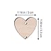 50pcs Heart Wooden Slices with 50 Iron Set for Birthday Reminder Hanging Wooden Plaque Board DIY Calendar Accessories Home Decoration (Burlywood)